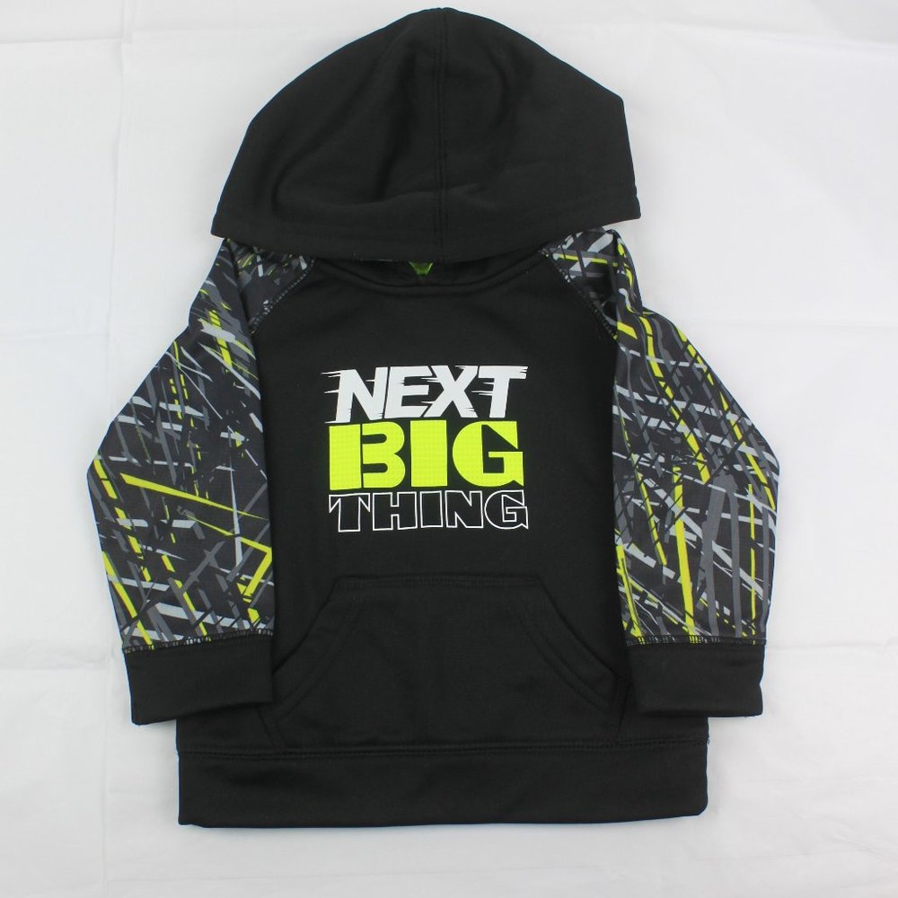 Koala Kids 3-6M Boys Next Big Thing Neon Black Pullover Hooded Sweater